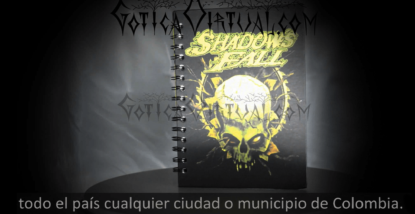 cuaderno shadows fall deathcore metalcore bogota cucuta pereira yopal ipiales envios colombia